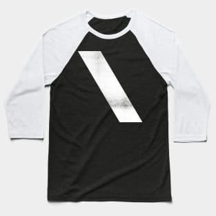 Backslash - White Baseball T-Shirt